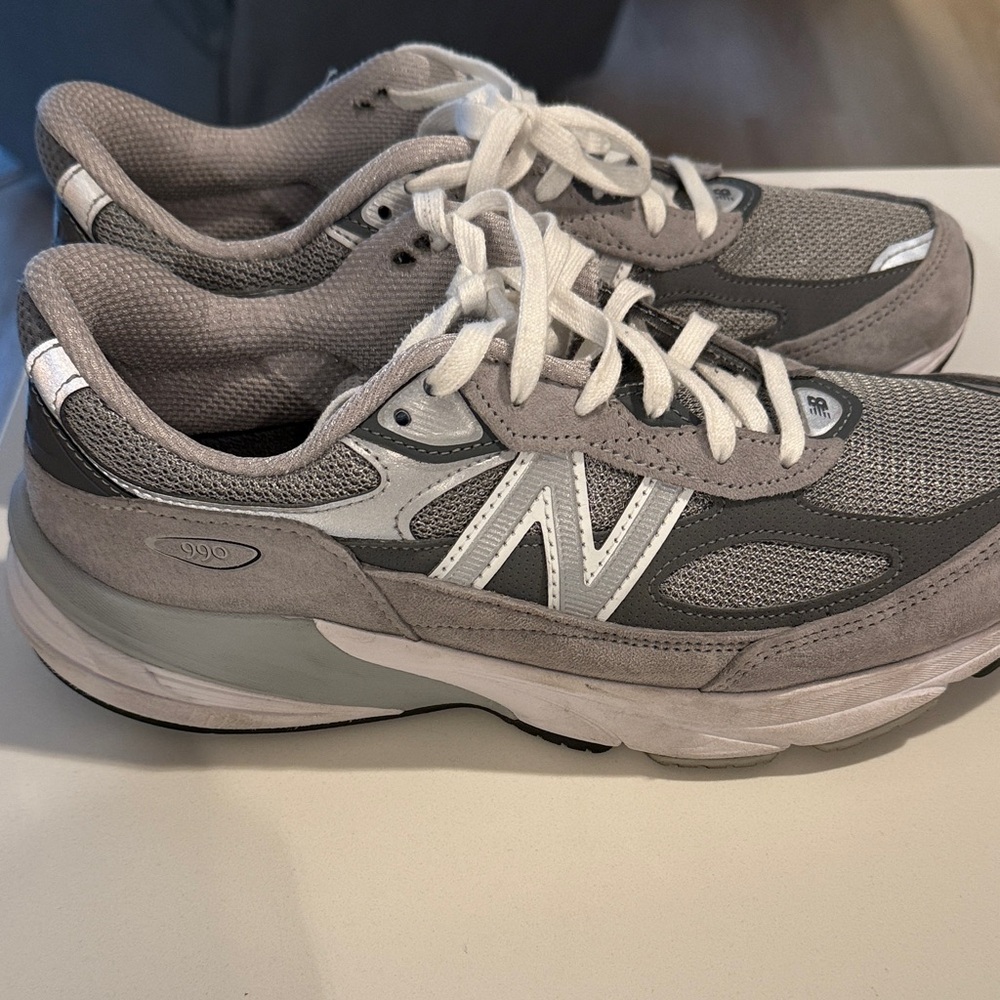 New Balance Charcoal and White Running Shoes